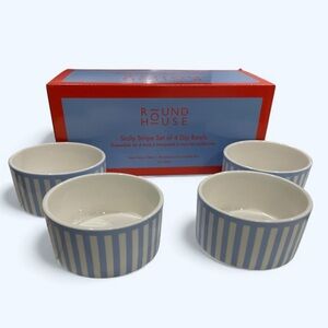Round House Sicily Stripe Set of 4 Dip Bowls